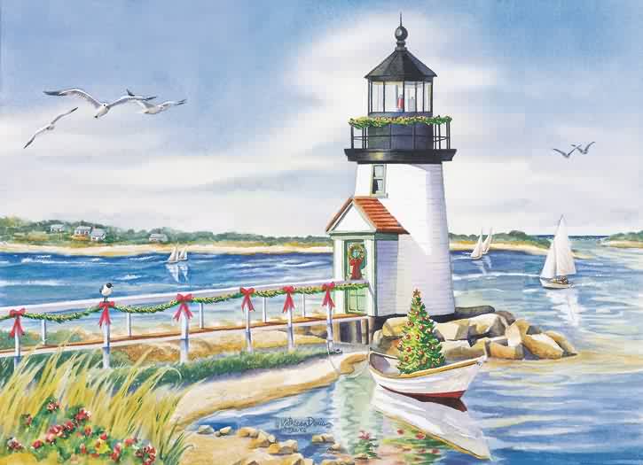 Lighthouse and Boats